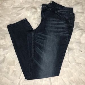 Straight Leg Blue Jeans